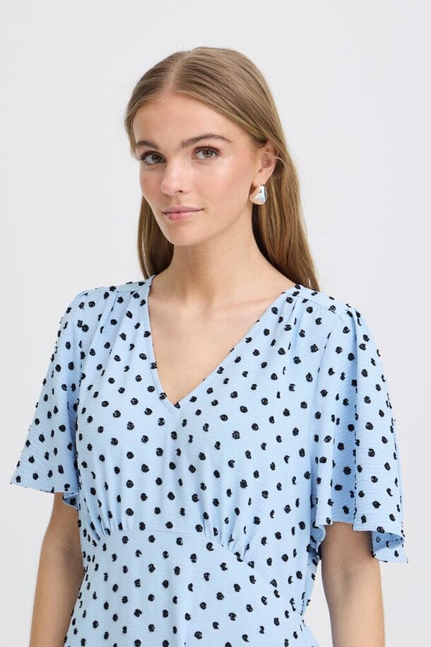 lightweight navy printed dress women, navy work dress women midi