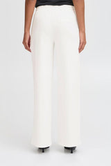 tailored white trousers women, modern straight leg pants
