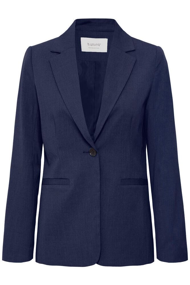 structured navy layering piece, versatile navy workwear