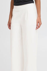 white trousers outfit women, straight leg white pants high waist