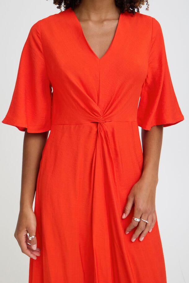 red date night dress women, red dress with sleeves midi, classic red midi dress women