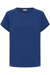 casual blue t shirt women