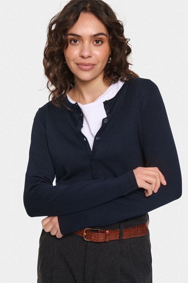 lightweight navy knit cardigan, everyday navy sweater women