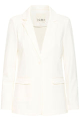 modern white blazer women, white structured blazer look