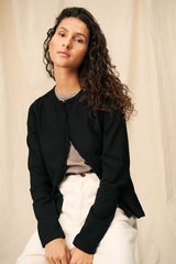 modern black cardigan outfit, black cardigan for work