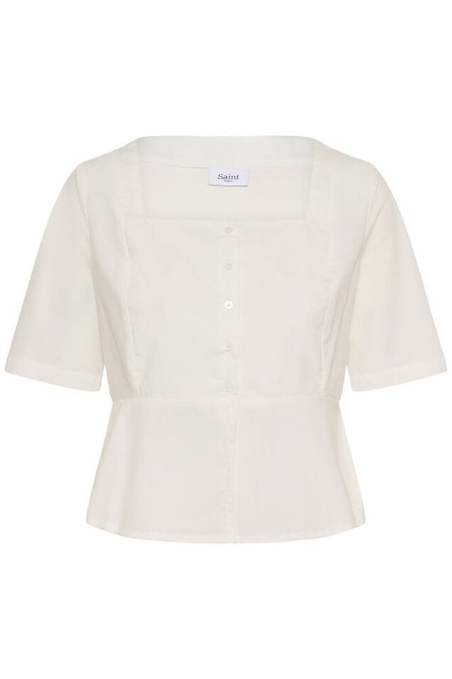 casual work white blouse