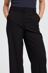 flowy black wide leg pant
