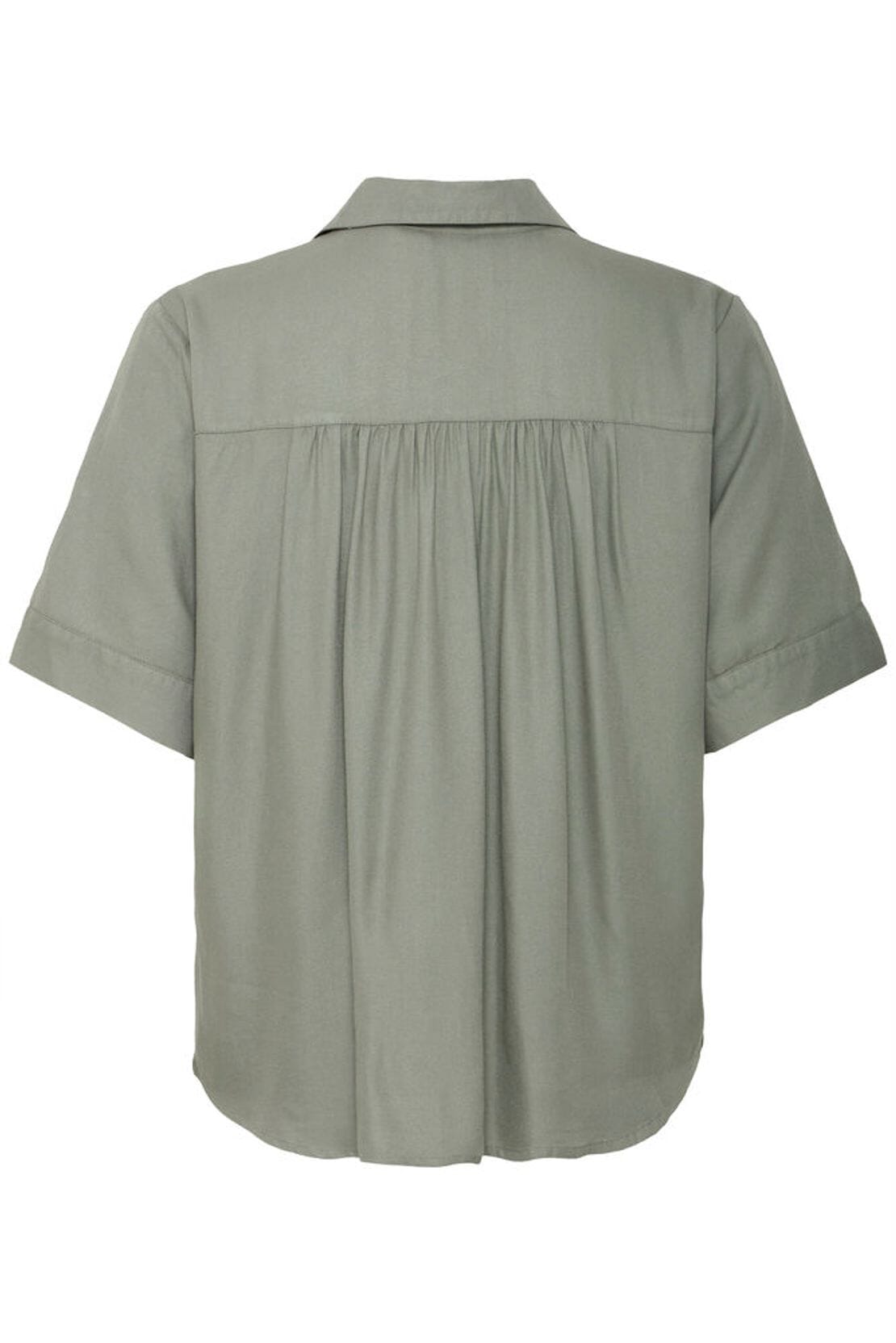 SHORT SLEEVE BUTTON FRONT SHIRT Top B YOUNG 