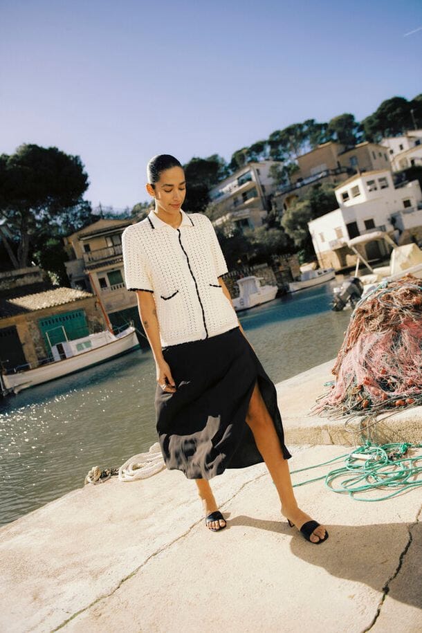  open knit button shirt women, breathable knit cardigan women, casual knit button top women