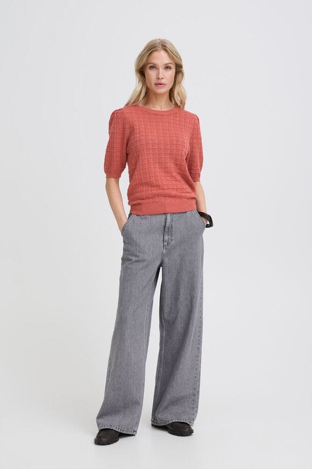 everyday pink knit top women, feminine knit sweater women pink, modern pink knit top women