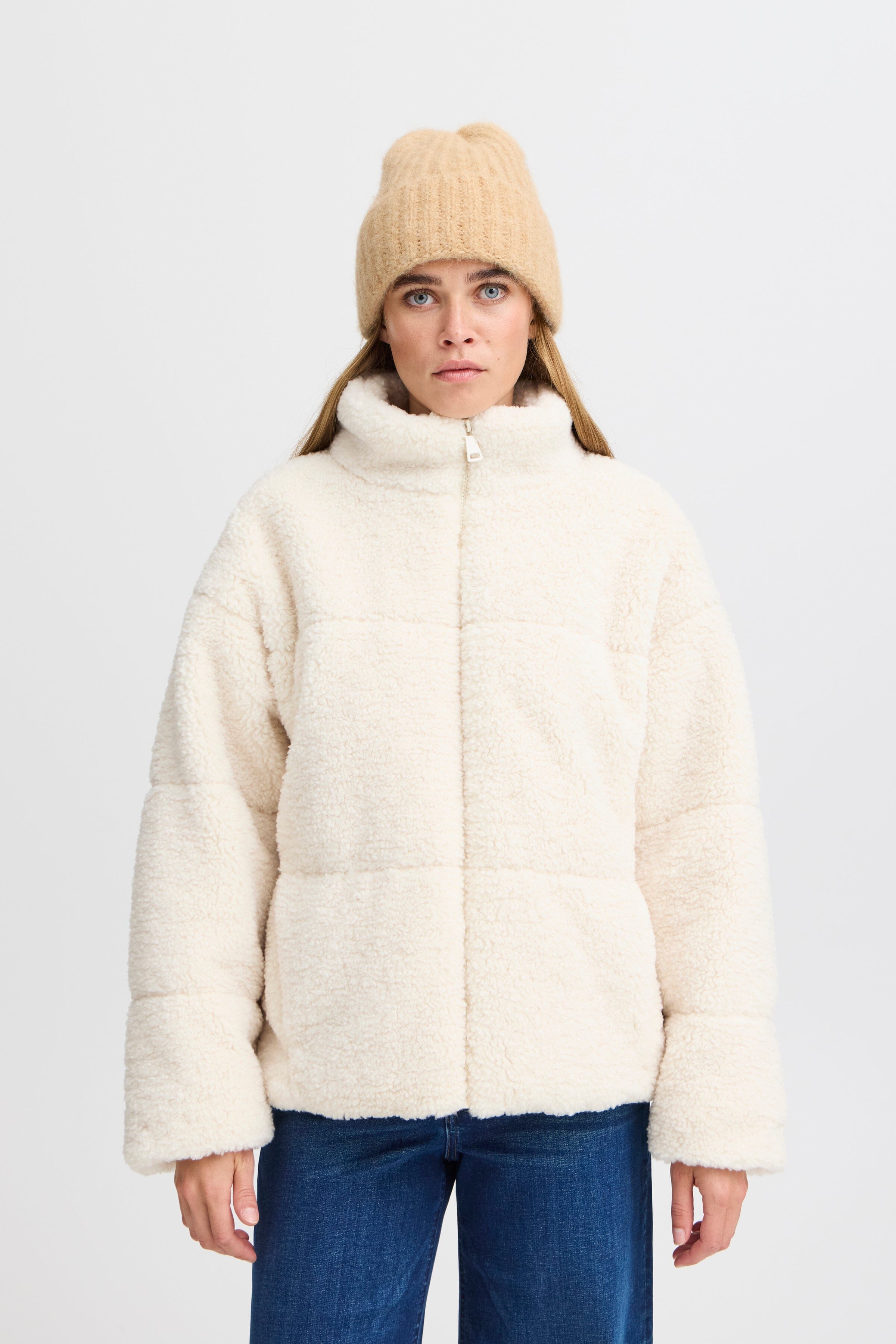 SOLENE OATMEAL BEANIE Accessories ICHI 