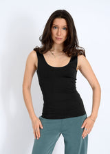 SCULPT THICK STRAP TANK (BLACK) Top SECOND SKIN 