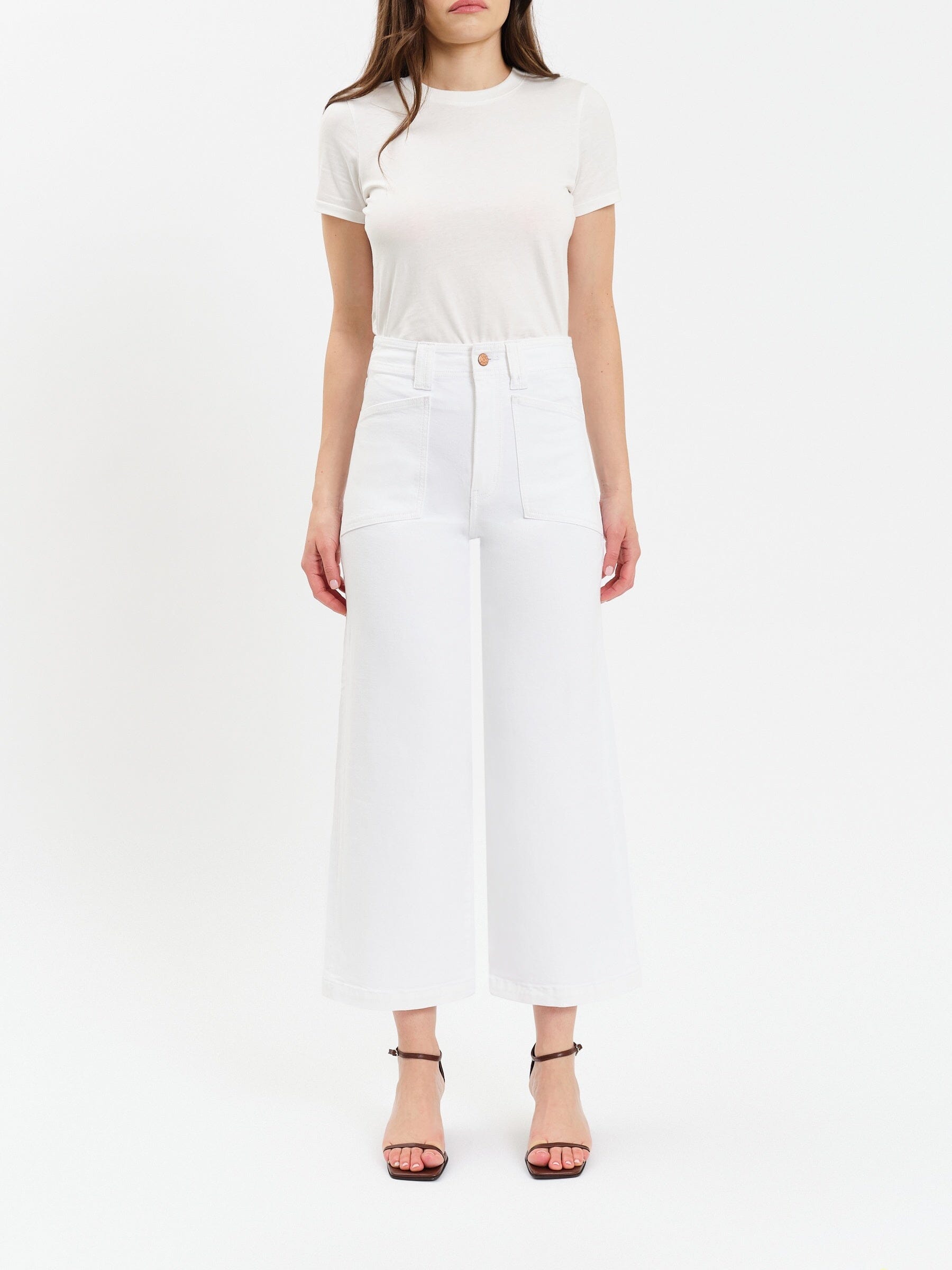 white high rise jeans women, patch pocket jeans women white, lamb color jeans women, high waisted white wide leg jeans, cream wide leg jeans women, light neutral jeans women, high rise patch pocket denim women, white wide leg pants women denim, summer white jeans women high rise, minimalist white jeans women, modern wide leg white jeans, neutral denim women white