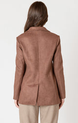 BROWN SUEDE BLAZER Blazer Dex 