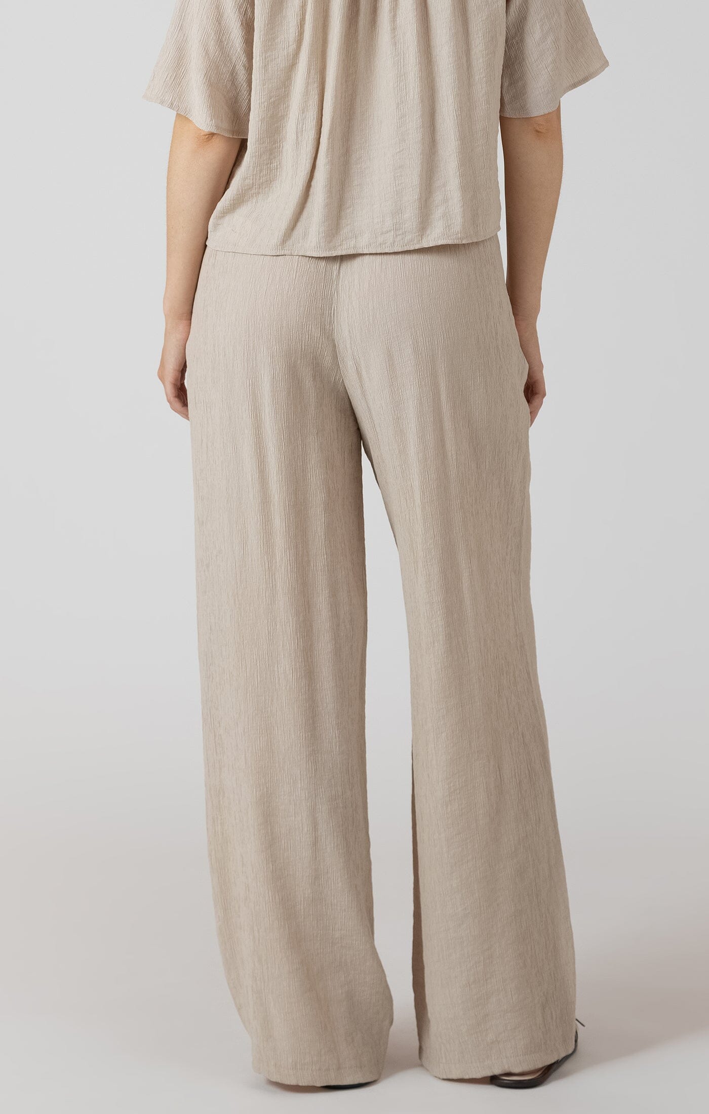 pull on wide leg trousers women, relaxed fit beige pants women, breathable summer pants women, lightweight wide leg pants women, casual beige trousers women