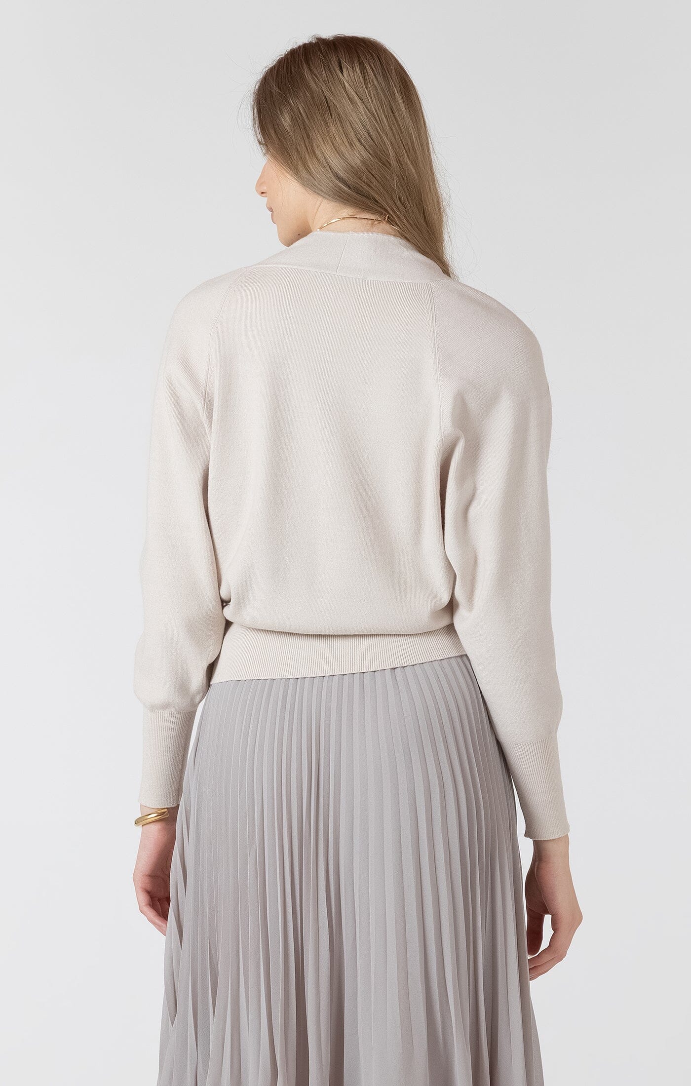 timeless women’s sweater, v neck long sleeve knit, wardrobe staple sweater, modern women’s knit