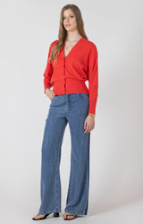 casual chic knitwear, layering sweater women, modern women’s sweater