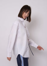 everyday white buttondown, relaxed fit white shirt women
