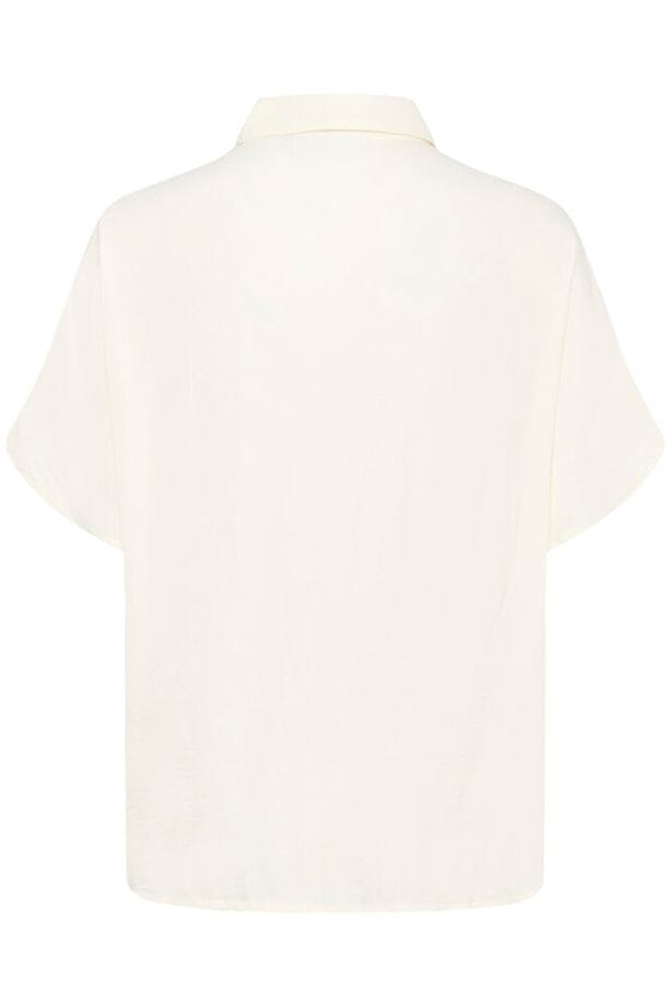 lightweight blouse women, everyday white blouse women, relaxed fit blouse women, modern silky top women