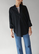 BLACK BUTTON DOWN Top B YOUNG 