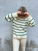 MILO GREEN STRIPE SWEATER Sweater B YOUNG 