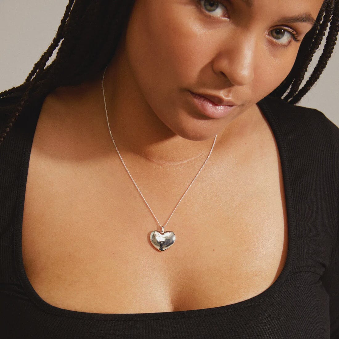 SOPHIA SILVER HEART PENDANT NECKLACE Jewelry PILGRIM 