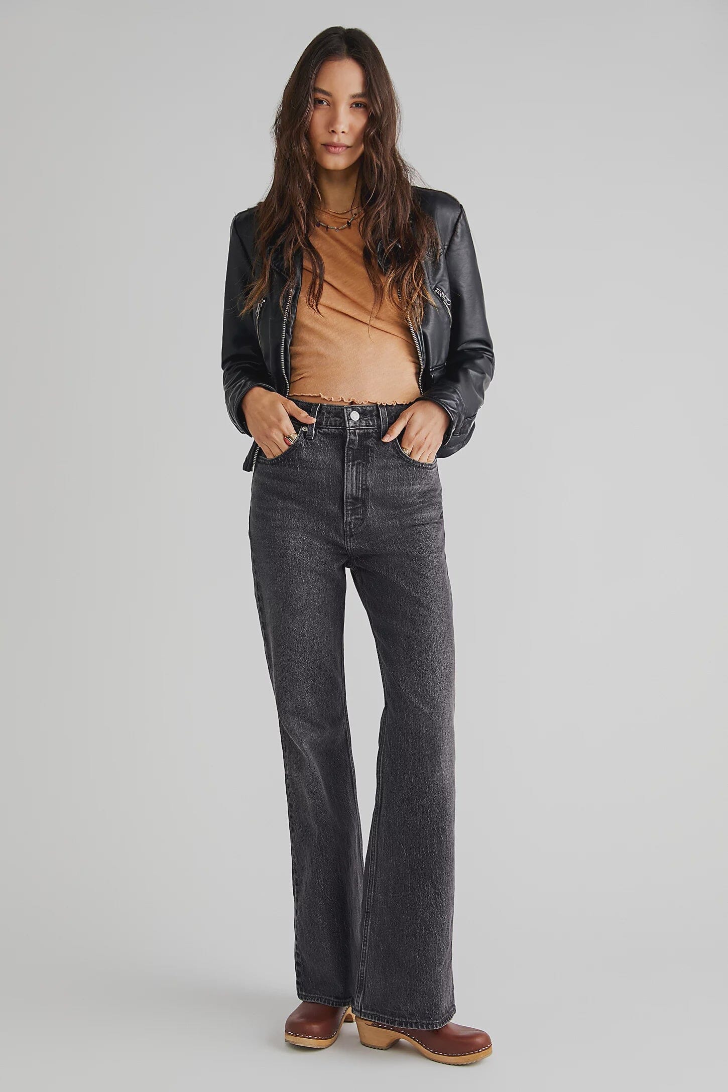 LEVI'S 70'S HIGH-RISE FLARE (JUST A HINT) DENIM LEVIS 