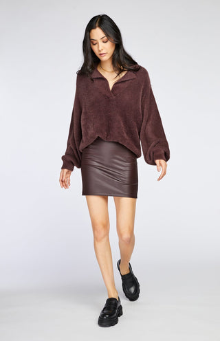 ABBY SWEATER (BROWN) Sweater GENTLE FAWN 