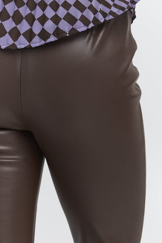 COSTO LEATHER PANT (BROWN) PANT B YOUNG 